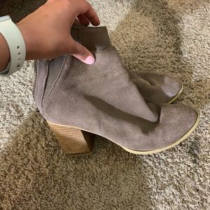 Suede booties
